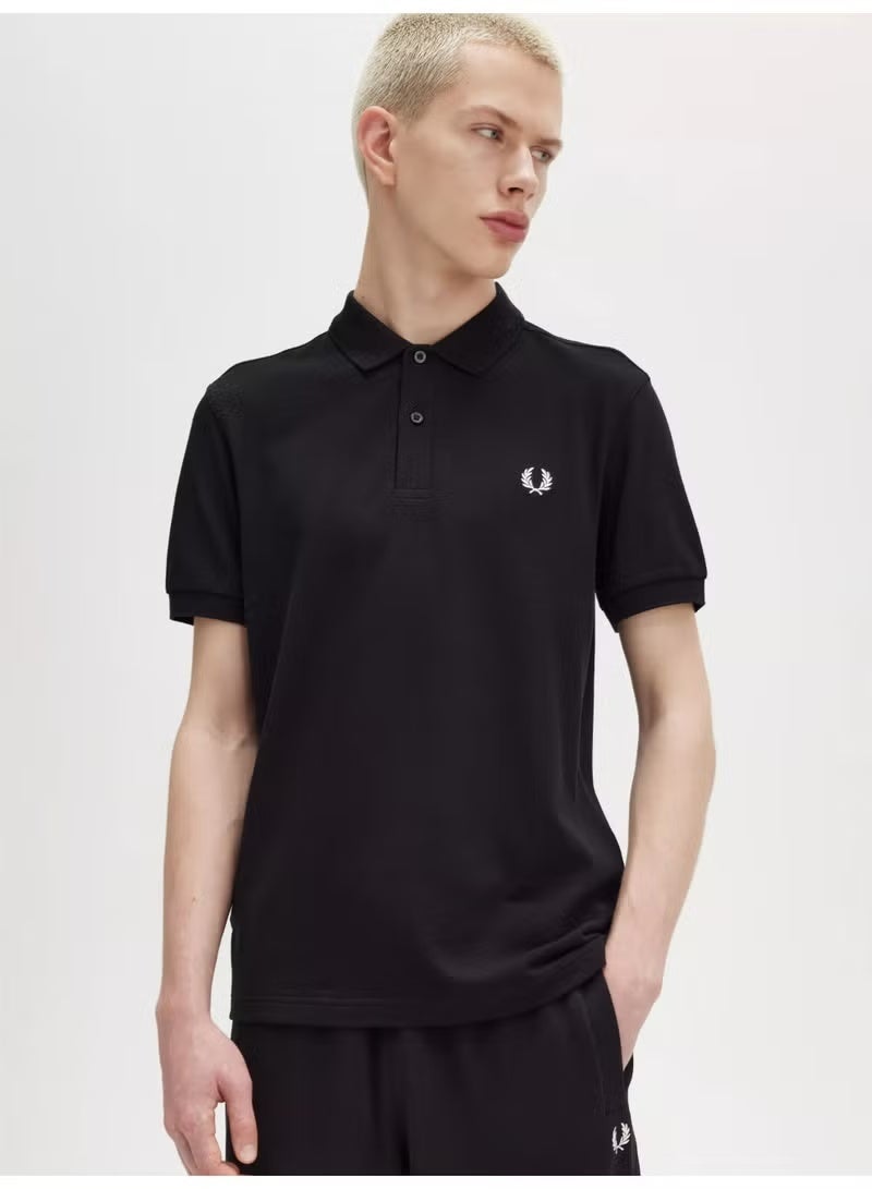 فريد بيري بولر رجالي موديل ضيق (Slim Fit) - قميص بولو بكمام قصير للعمل والاسترخاء - Image 1